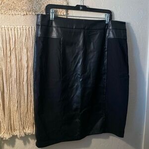 Black Knee-Length Pencil Skirt for Work